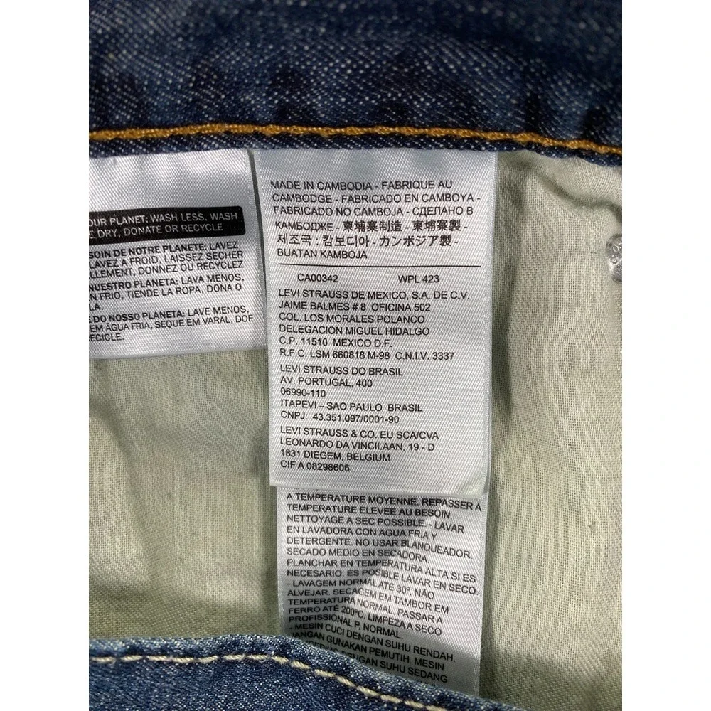 Levi's 527 Bootcut Jeans Men's 38x30 Dark Wash 100% Cotton Cowboy Western USA